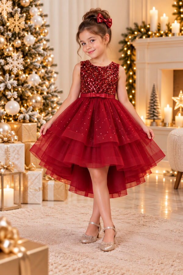 robe de Noël Eléonore vue de profil