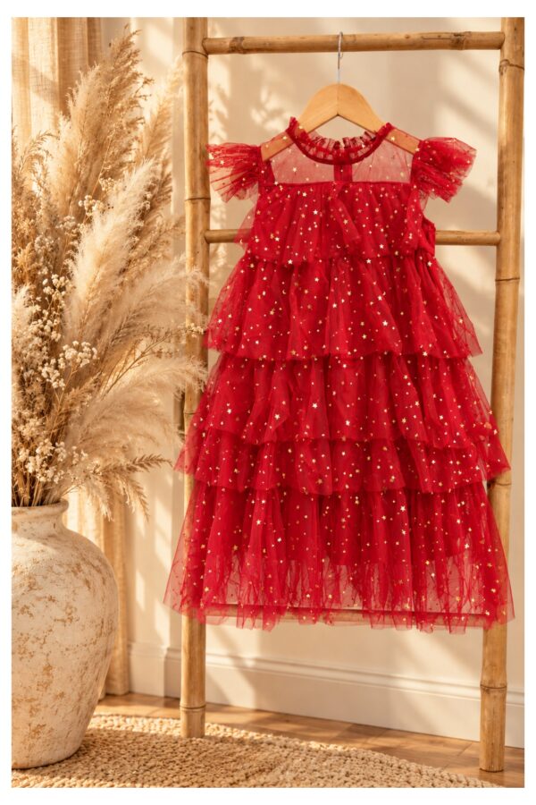 robe de noël rouge modèle naya