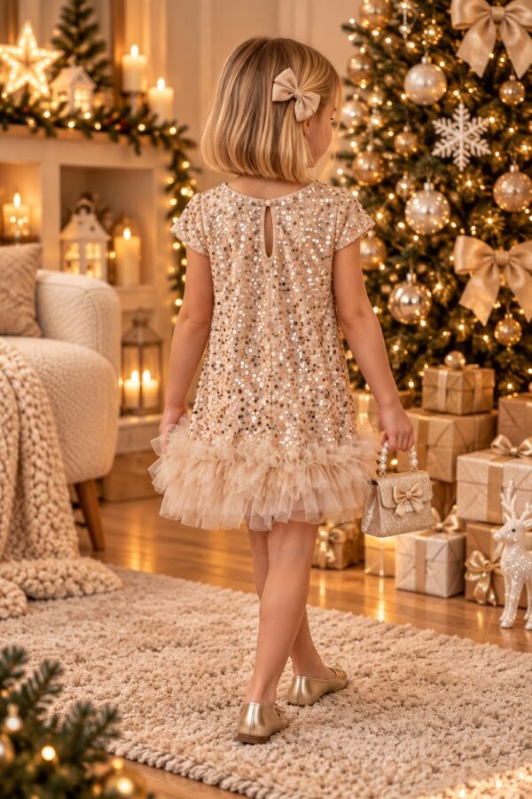 dos robe de noël fille modèle Cassie