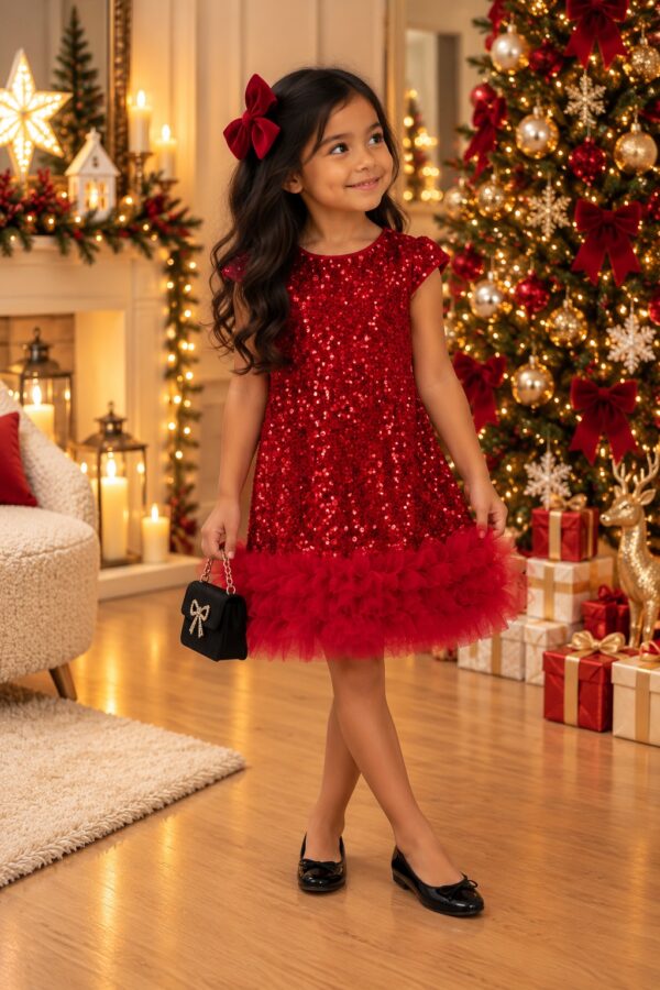 robe de noël fille Cassie
